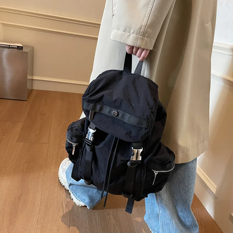 Single Warehouse Fabric Backpack Regular Unisex Ecru/Gray/Khaki/Black-24