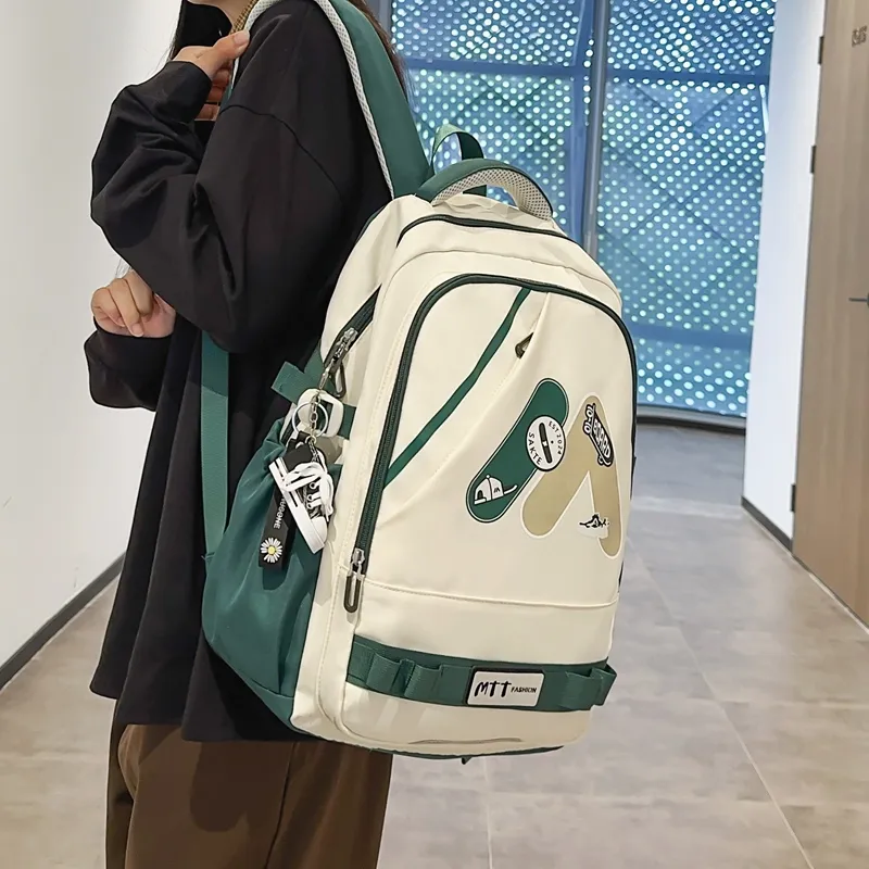 Single Warehouse Nylon Backpack Regular Unisex Multicolor-16