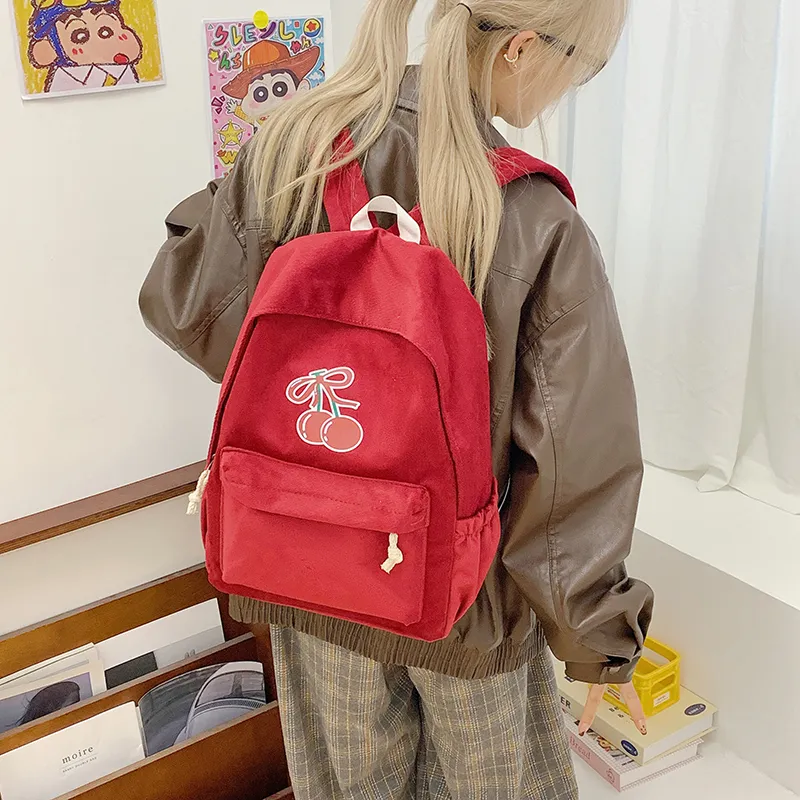 Single Warehouse Fabric Backpack Regular Women's White/Black/Red/Yellow/Blue-8