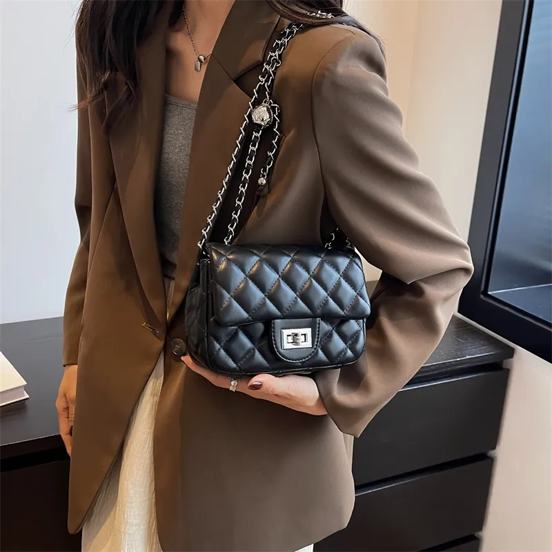 Single Warehouse PU Shoulder Bag Regular Women's Ecru/Silver/Pink/Black-20