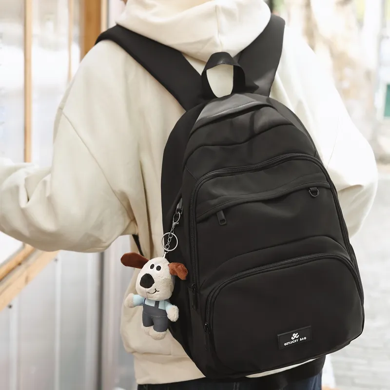 Single Warehouse Nylon Travel Backpack Regular Unisex Multicolor-13