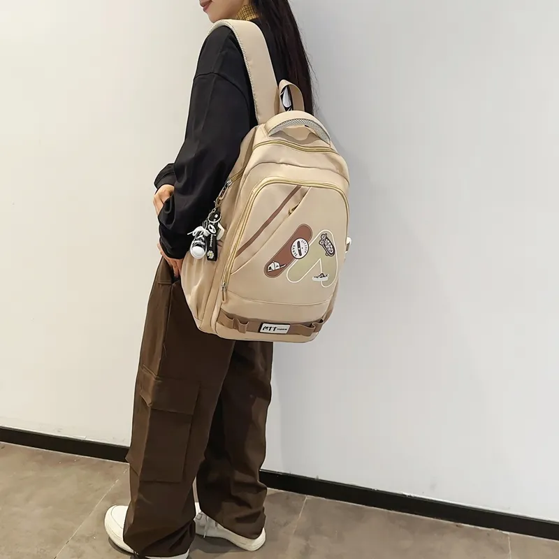 Single Warehouse Nylon Backpack Regular Unisex Multicolor-2