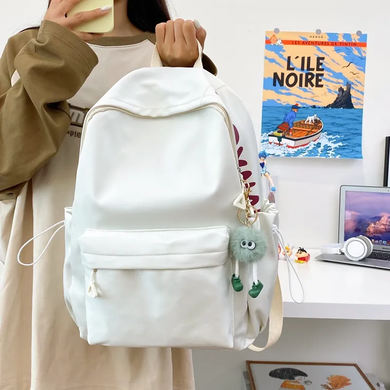 Single Warehouse Nylon Backpack Travel Bag Unisex Multicolor-6