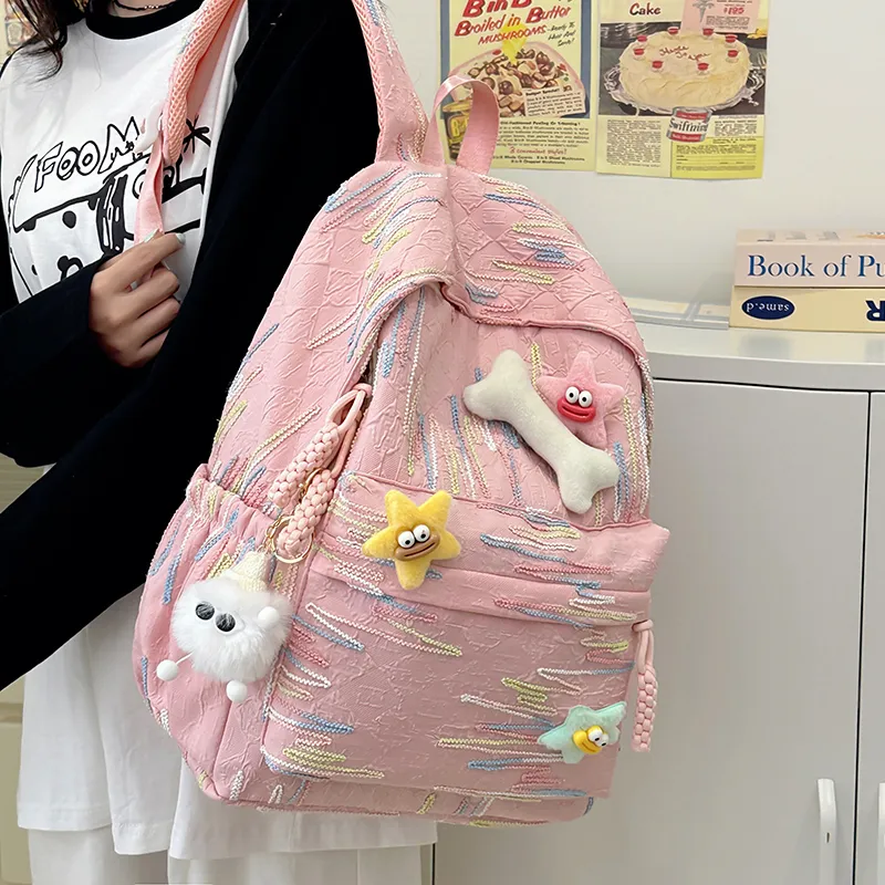 Single Warehouse Nylon Backpack Regular Women's Multicolor-8