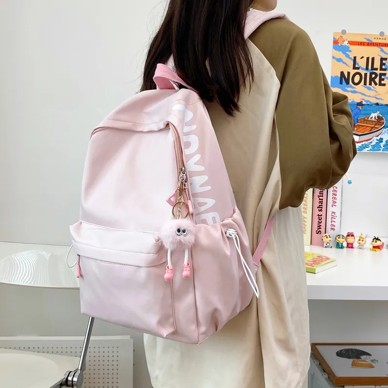 Single Warehouse Nylon Backpack Travel Bag Unisex Multicolor-34