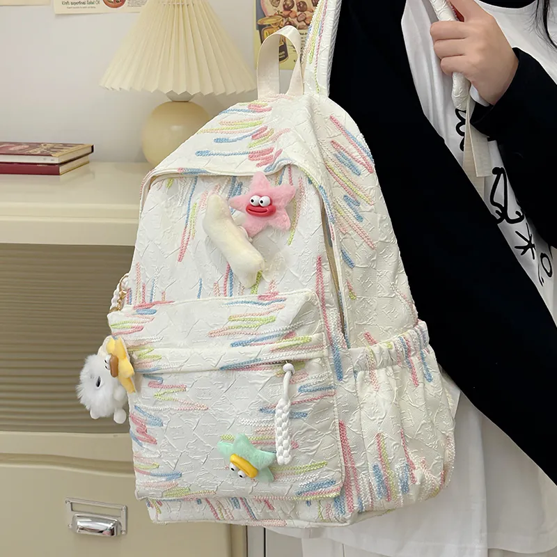 Single Warehouse Nylon Backpack Regular Women's Multicolor-5