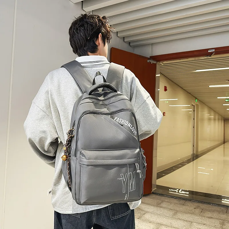 Single Warehouse Nylon Backpack Regular Unisex White/Black/Red/Gray/Blue-10