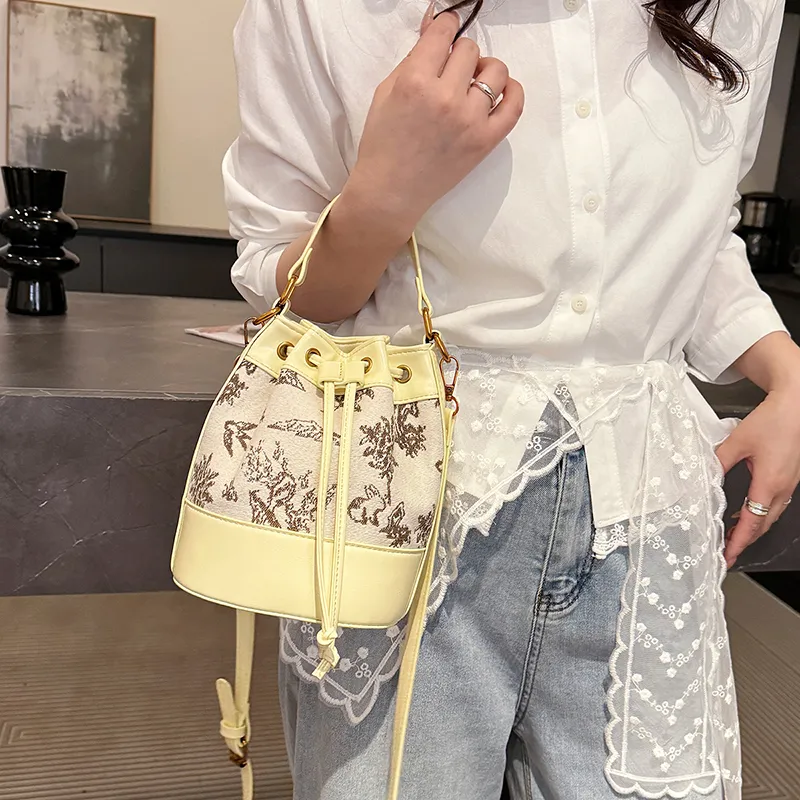 Single Warehouse PU Bucket Bag Handbag Women's Multicolor-9