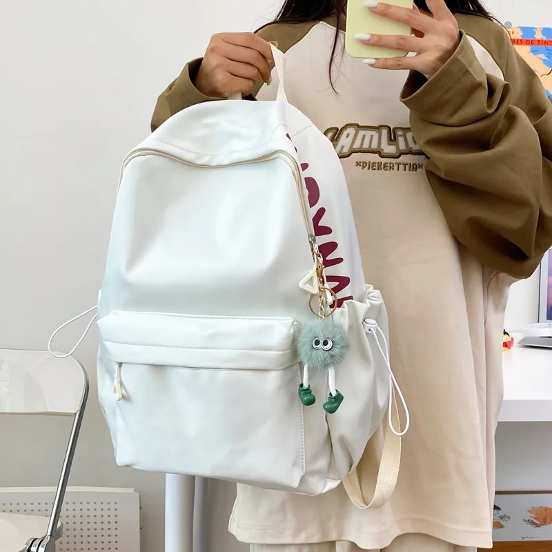 Single Warehouse Nylon Backpack Travel Bag Unisex Multicolor-3