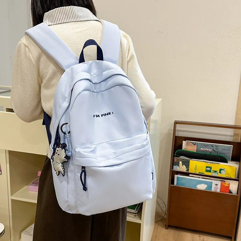 Single Warehouse Nylon Backpack Unisex Multicolor-24