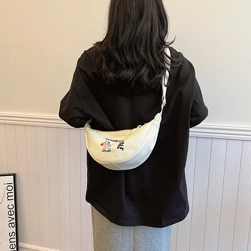 Single Warehouse Nylon Fabric Crossbody Bag Women's Ecru/Black/Khaki/Lake Blue/Pink-2