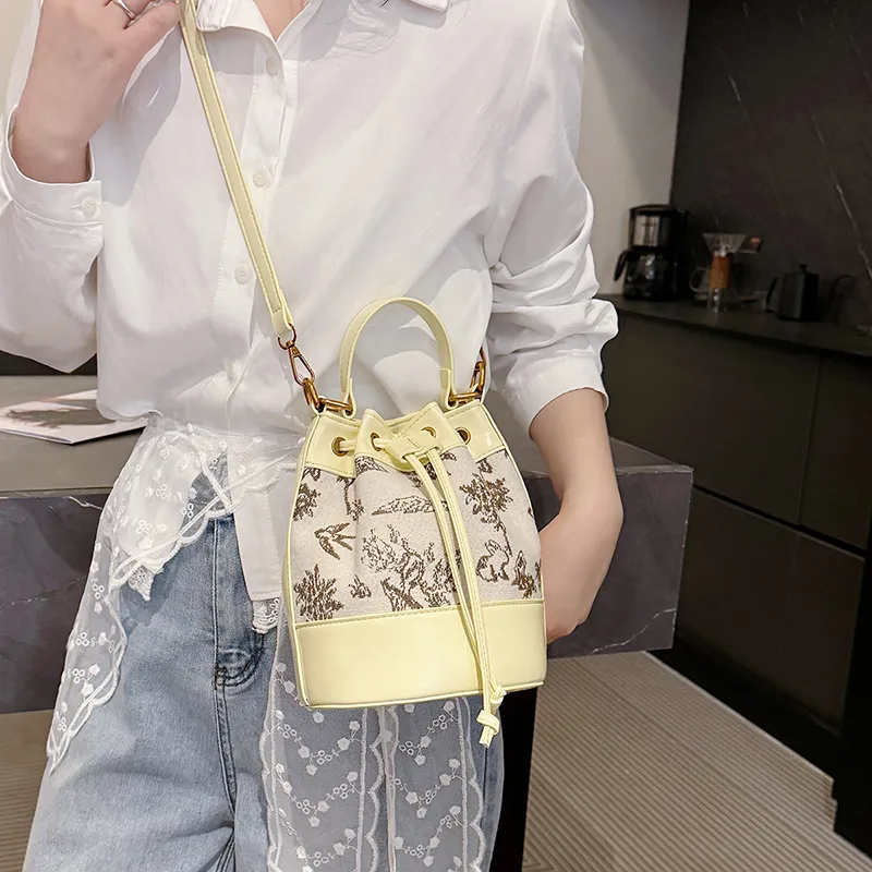 Single Warehouse PU Bucket Bag Handbag Women's Multicolor-8