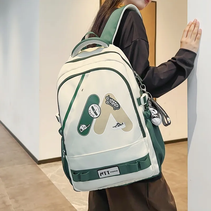 Single Warehouse Nylon Backpack Regular Unisex Multicolor-14