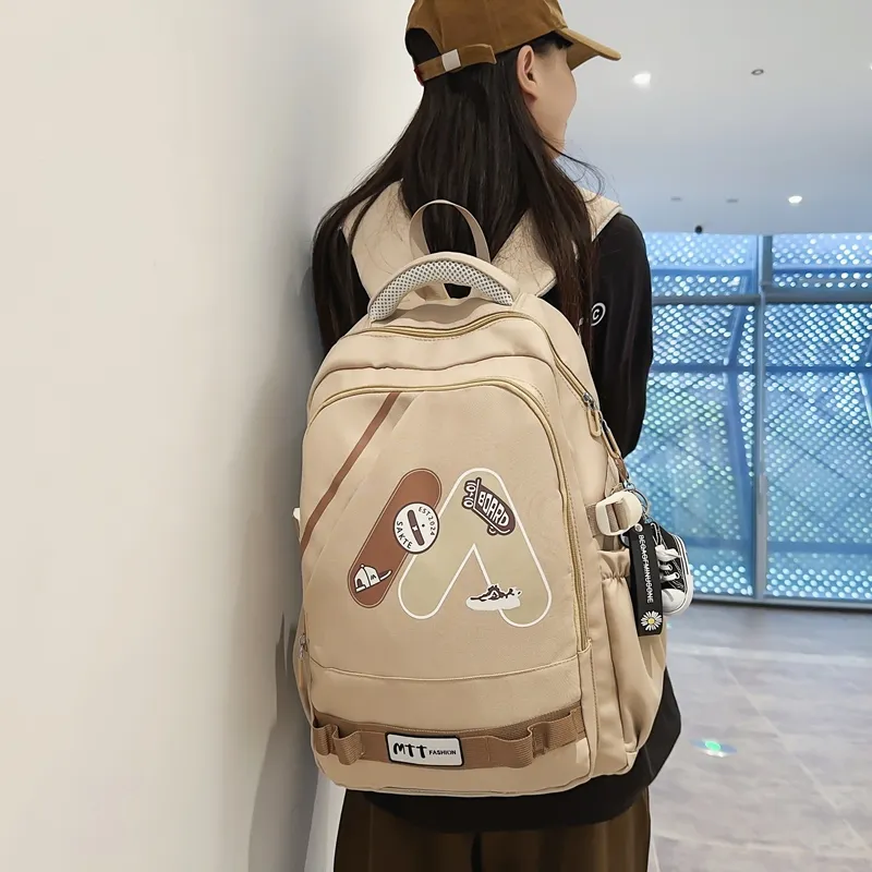 Single Warehouse Nylon Backpack Regular Unisex Multicolor-1