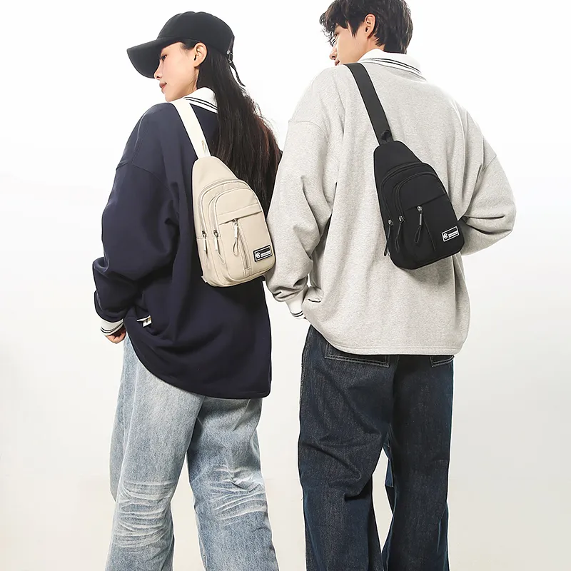 Single Warehouse Nylon Sling Bag Regular Unisex Ecru/Black/Khaki/Green-5