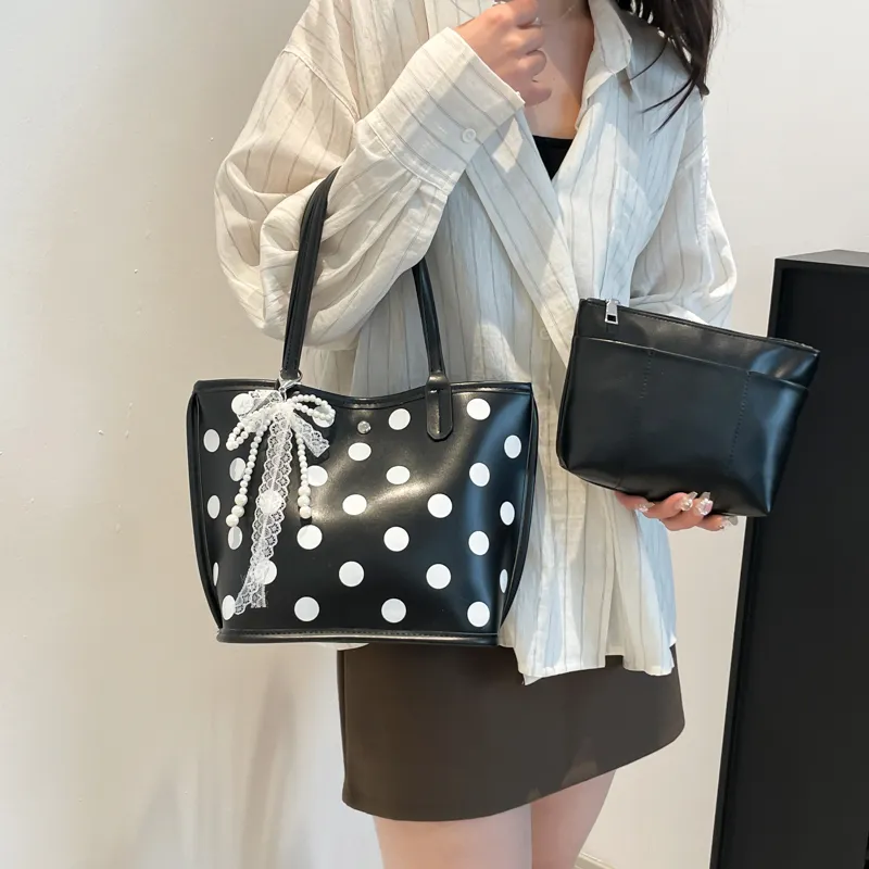 Single Warehouse PU Handbag, Shoulder Bag Regular Women's White/Black/Red-15