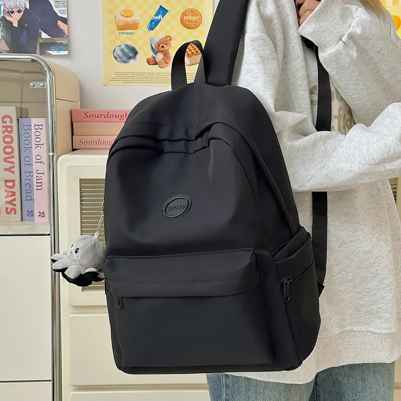 Single Warehouse Nylon Backpack Unisex White/Green/Brown/Black-21