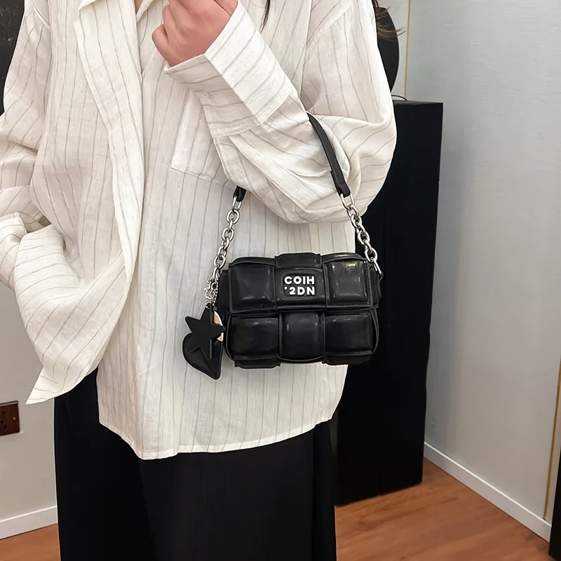 Single Warehouse PU One Shoulder Handbag Regular Women's Ecru/Silver/Pink/Black-20