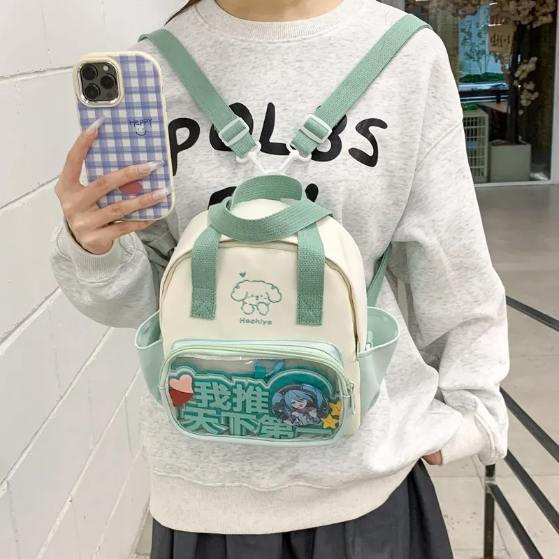 Single Warehouse Twill Backpack Handbag Regular Unisex Multicolor-19