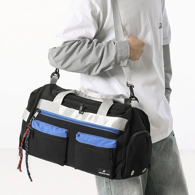 Single Warehouse Nylon One Shoulder Handbag Unisex Multicolor-8