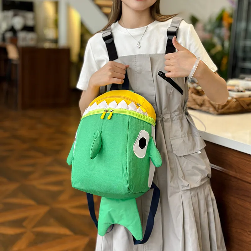 Single Warehouse Nylon Fabric Backpack Regular Unisex Multicolor-16