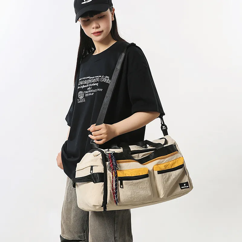Single Warehouse Nylon One Shoulder Handbag Unisex Multicolor-6