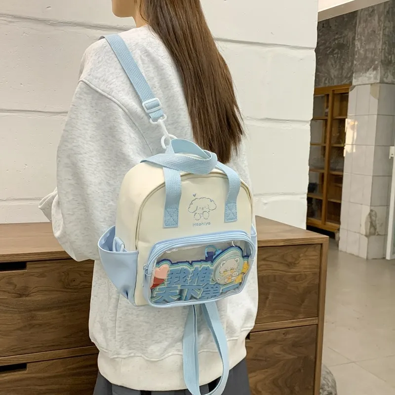 Single Warehouse Twill Backpack Handbag Regular Unisex Multicolor-2