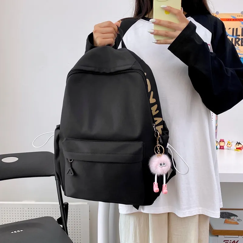 Single Warehouse Nylon Backpack Travel Bag Unisex Multicolor-13