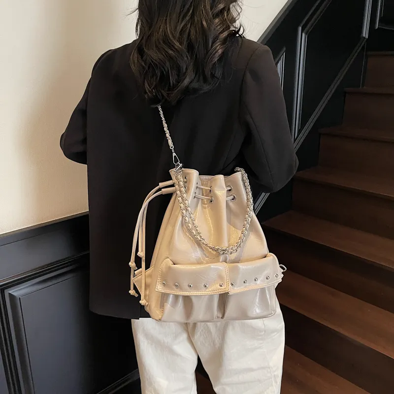 Single Warehouse PU Shoulder Bag Regular Women's Multicolor-17