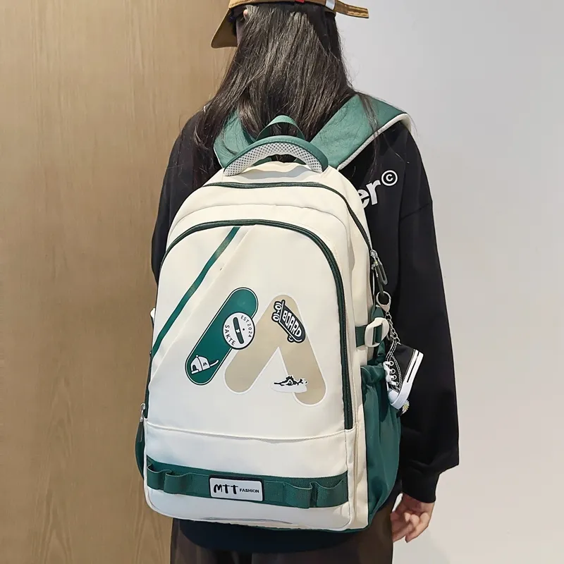 Single Warehouse Nylon Backpack Regular Unisex Multicolor-13