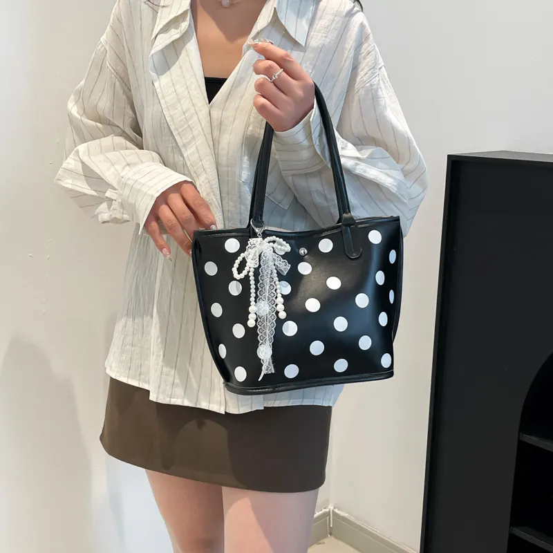 Single Warehouse PU Handbag, Shoulder Bag Regular Women's White/Black/Red-16