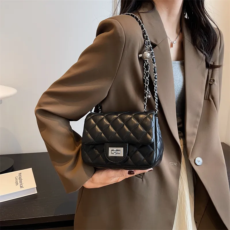 Single Warehouse PU Shoulder Bag Regular Women's Ecru/Silver/Pink/Black-23