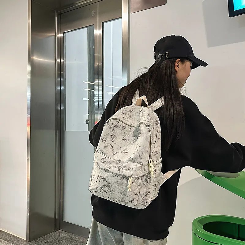 Single Warehouse Nylon Backpack Unisex Multicolor-1