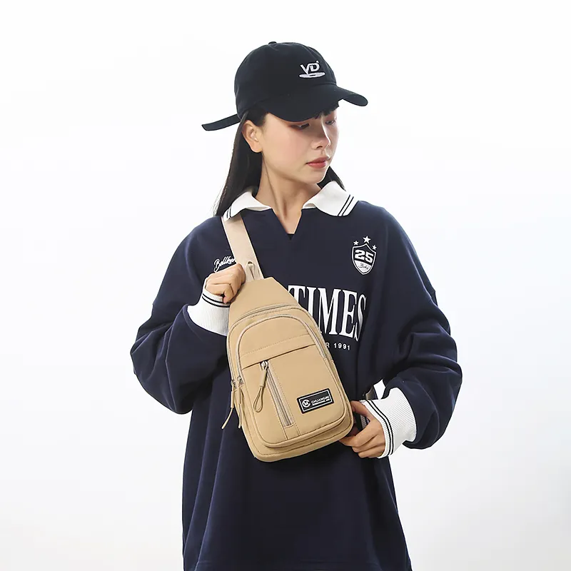 Single Warehouse Nylon Sling Bag Regular Unisex Ecru/Black/Khaki/Green-17