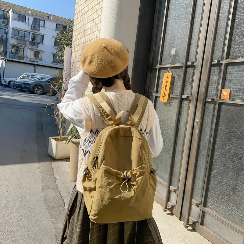Single Warehouse Nylon Backpack Regular Unisex Multicolor-12