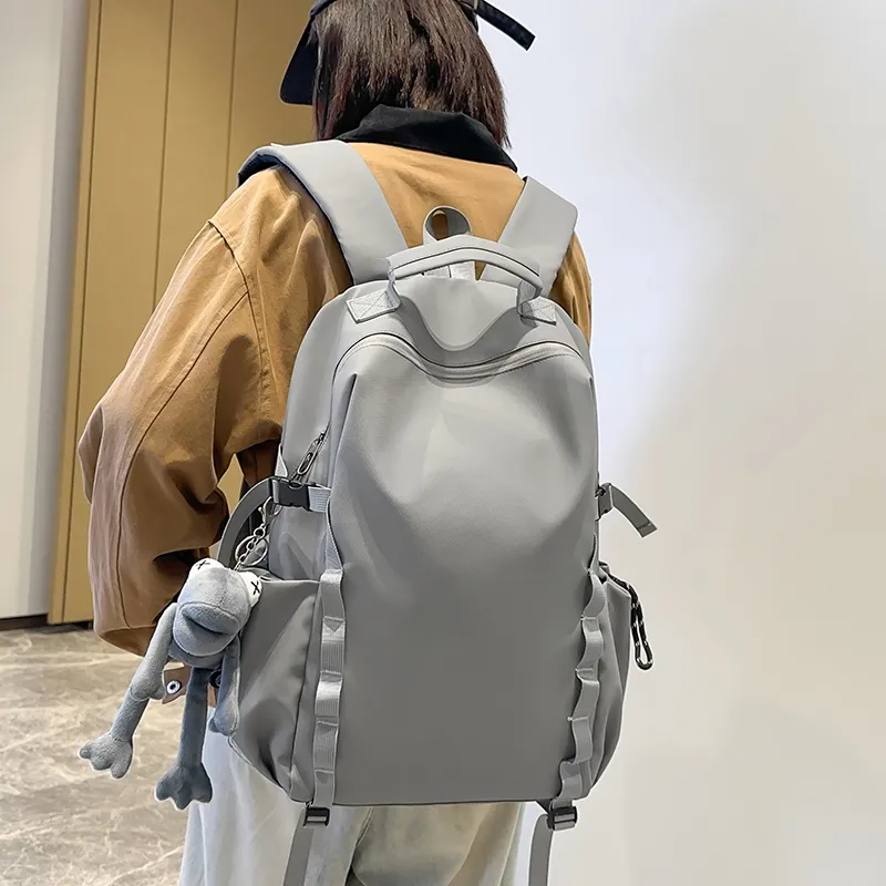 Single Warehouse Membrana Dermalis Backpack Unisex Gray/Green/Khaki/Black-1
