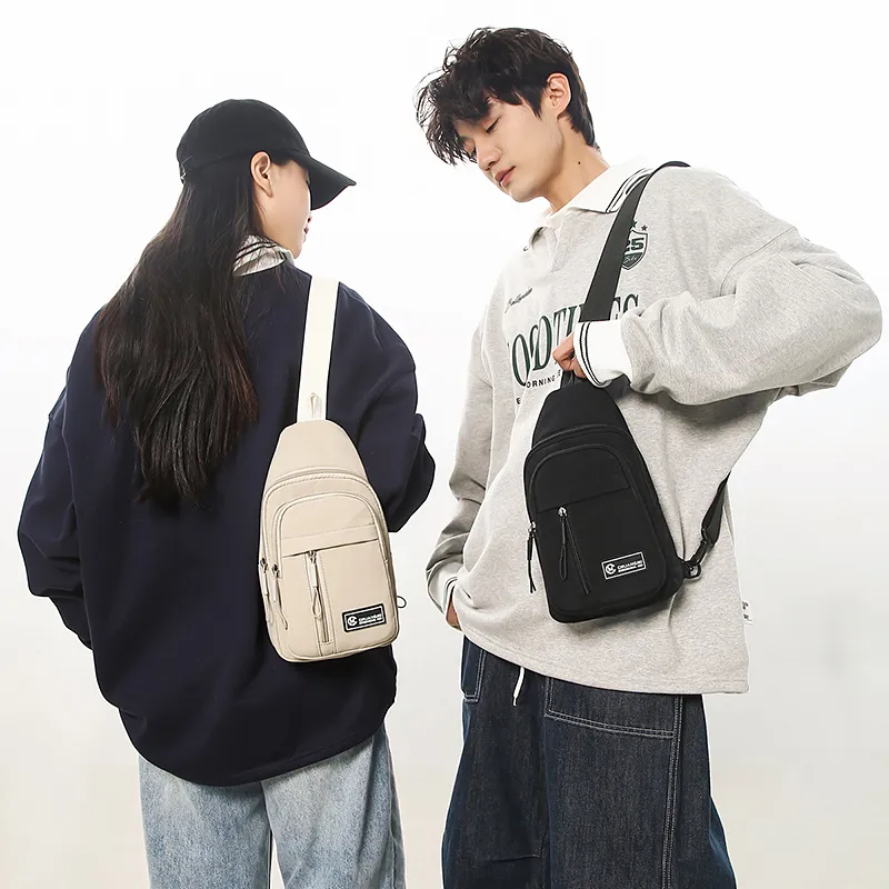 Single Warehouse Nylon Sling Bag Regular Unisex Ecru/Black/Khaki/Green-1