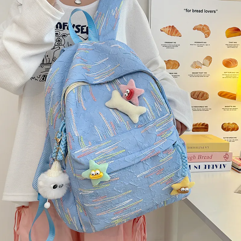Single Warehouse Nylon Backpack Regular Women's Multicolor-17