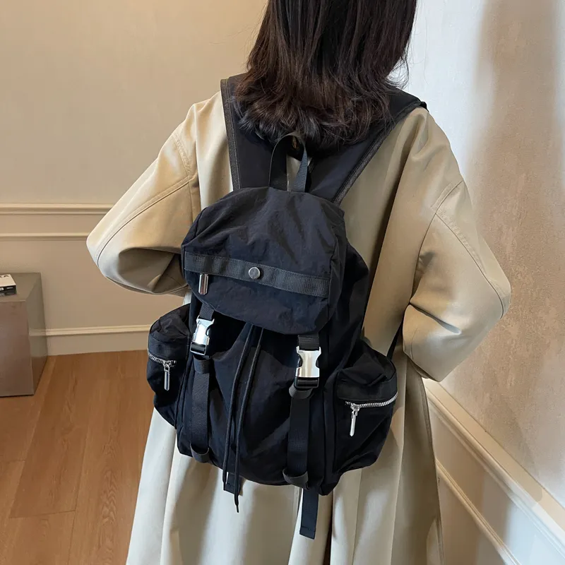 Single Warehouse Fabric Backpack Regular Unisex Ecru/Gray/Khaki/Black-26