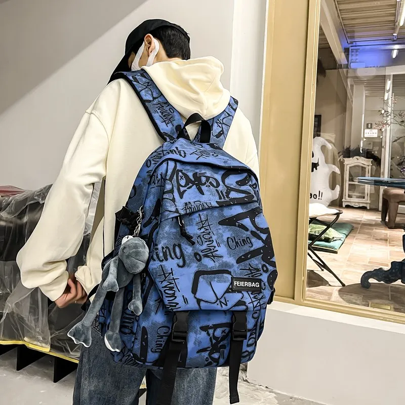 Single Warehouse Composite Cloth Backpack Regular Unisex Multicolor-4