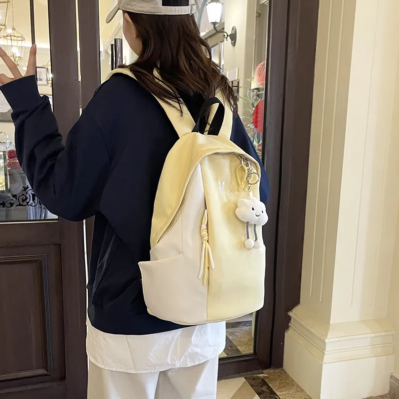 Single Warehouse Nylon Waterproof Backpack Regular Unisex Multicolor-2