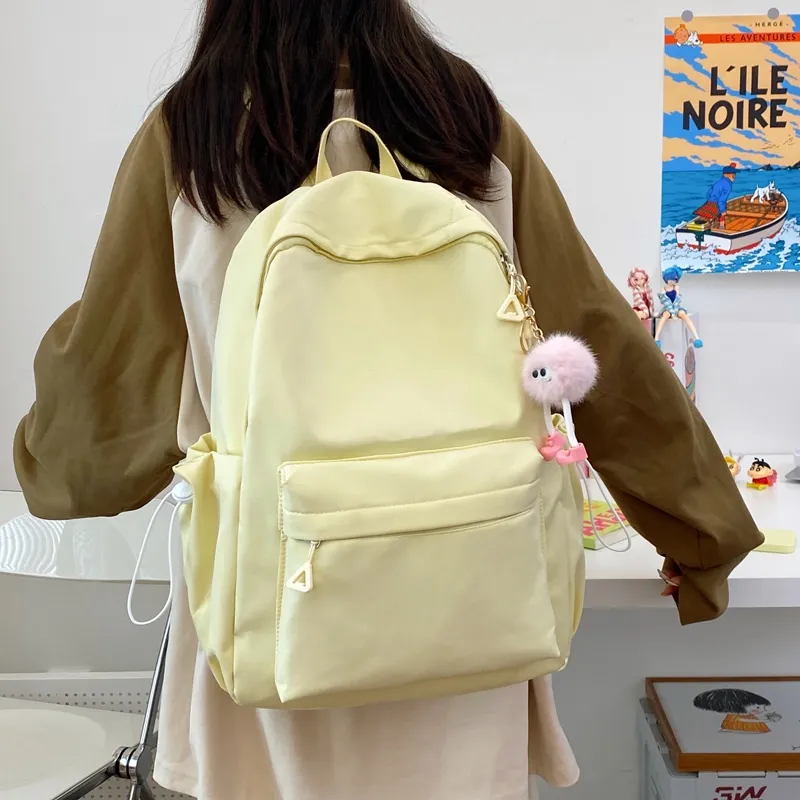 Single Warehouse Nylon Backpack Travel Bag Unisex Multicolor-20