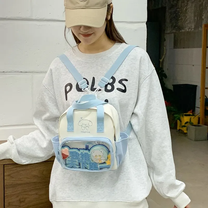Single Warehouse Twill Backpack Handbag Regular Unisex Multicolor-4