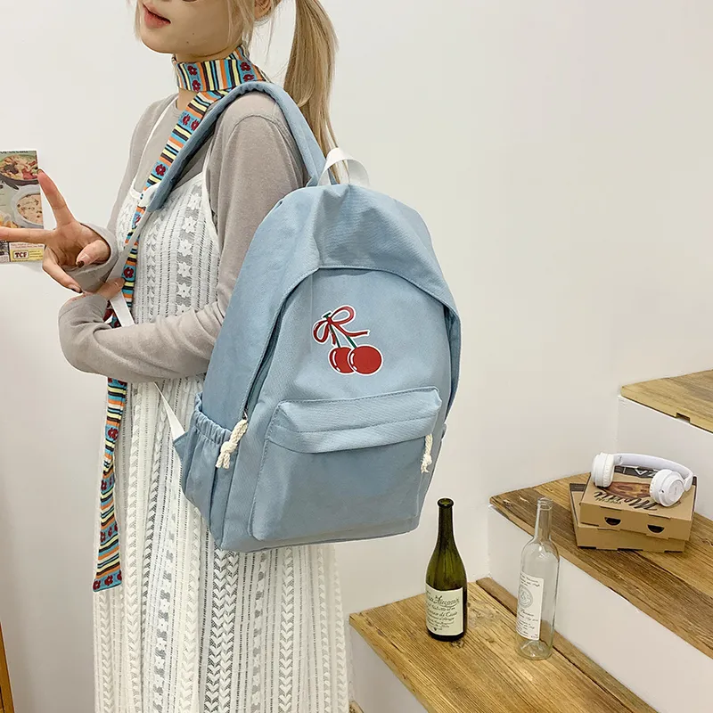 Single Warehouse Fabric Backpack Regular Women's White/Black/Red/Yellow/Blue-23