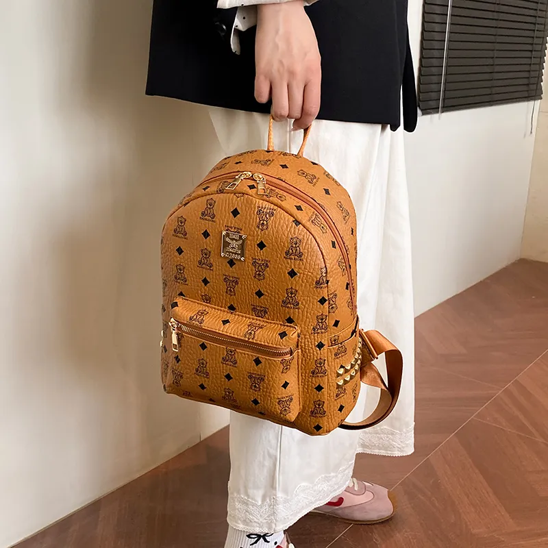 Single Warehouse PU Backpack Women's Multicolor-1