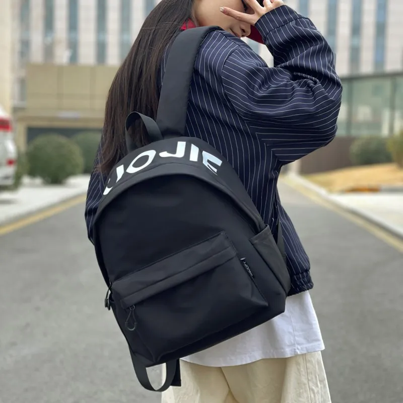 Single Warehouse Nylon Backpack Regular Unisex White/Black/Green-20