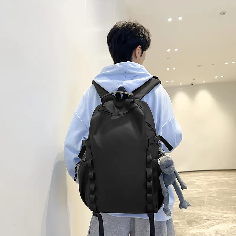 Single Warehouse Membrana Dermalis Backpack Unisex Gray/Green/Khaki/Black-17