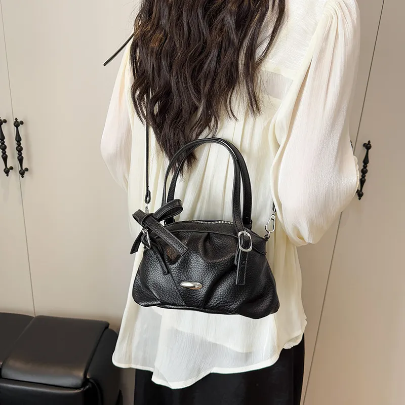 Single Warehouse PU Shoulder Bag, Crossbody Bag, Handbag Women's Ecru/Yellow/Pink/Blue/Black-20