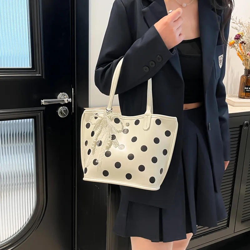 Single Warehouse PU Handbag, Shoulder Bag Regular Women's White/Black/Red-2