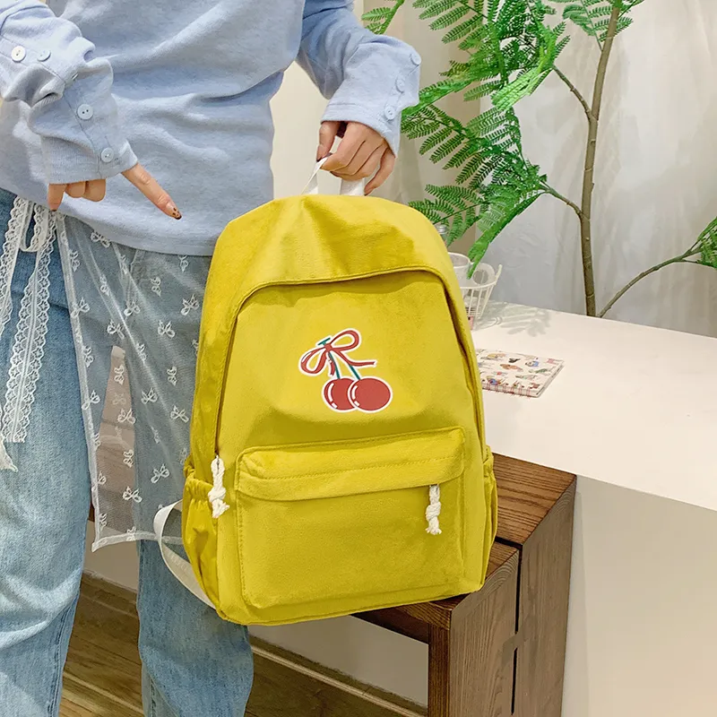 Single Warehouse Fabric Backpack Regular Women's White/Black/Red/Yellow/Blue-16